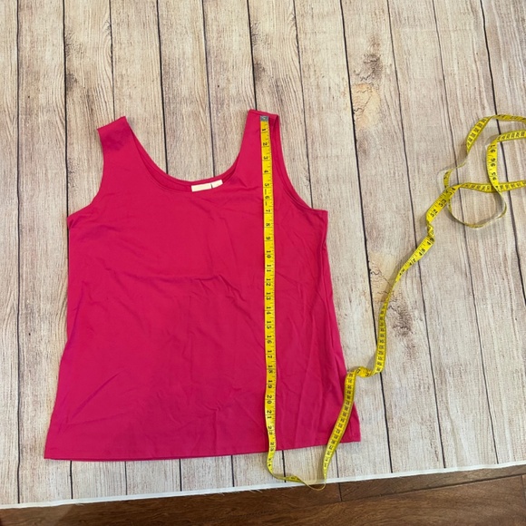 Chico's Tank Top / Shell size 2 (large) Nylon / Spandex Vibrant Pink - Picture 6 of 11
